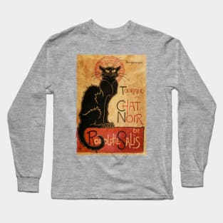 Du Chat Noir - The Black Cat (Distressed) Long Sleeve T-Shirt